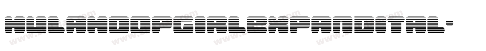 hulahoopgirlexpandital字体转换