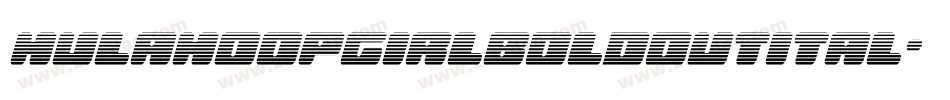hulahoopgirlboldoutital字体转换