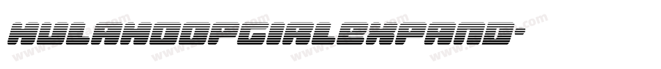 hulahoopgirlexpand字体转换