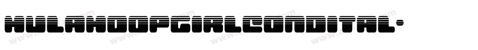 hulahoopgirlcondital字体转换