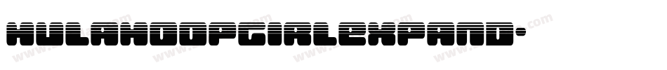 hulahoopgirlexpand字体转换