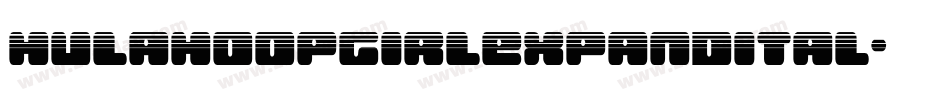 hulahoopgirlexpandital字体转换