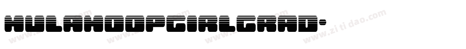 hulahoopgirlgrad字体转换