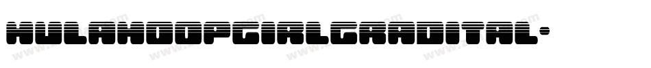 hulahoopgirlgradital字体转换