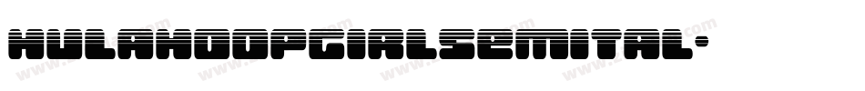 hulahoopgirlsemital字体转换