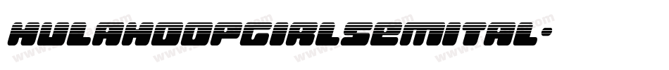 hulahoopgirlsemital字体转换