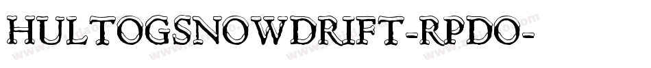 HultogSnowdrift-Rpdo字体转换