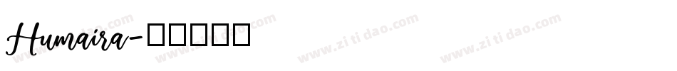 Humaira字体转换