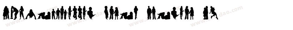 Silhouettes-from-Poser-LT字体转换