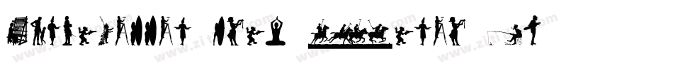 Silhouettes-from-Poser-LT字体转换