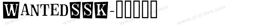 WantedSSK字体转换