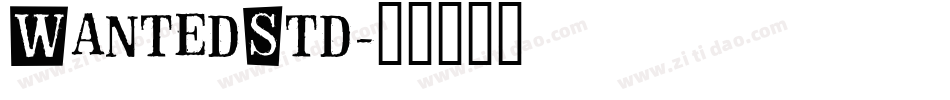 WantedStd字体转换