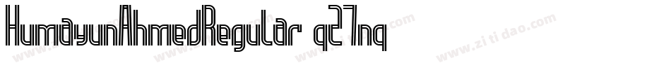 HumayunAhmedRegular-qZ7nq字体转换