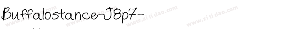 Buffalostance-J8p7字体转换