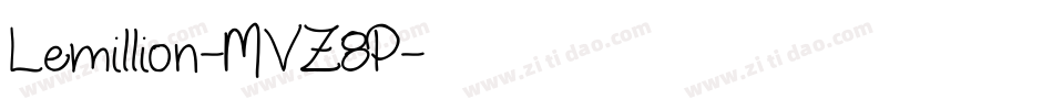 Lemillion-MVZ8P字体转换
