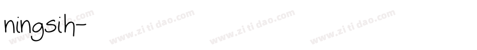 ningsih字体转换