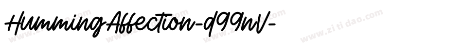 HummingAffection-d99nV字体转换