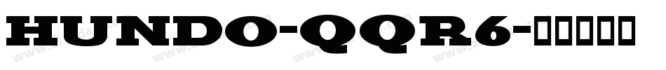 Hundo-qqr6字体转换
