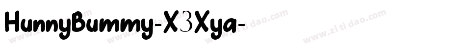 HunnyBummy-X3Xya字体转换