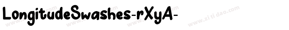 LongitudeSwashes-rXyA字体转换
