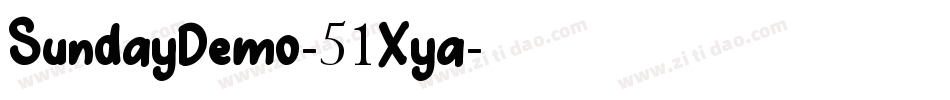 SundayDemo-51Xya字体转换