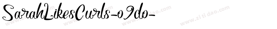 SarahLikesCurls-o9do字体转换