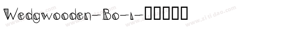 Wedgwooden-Bo-i字体转换