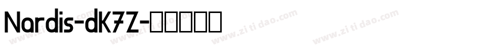 Nardis-dK7Z字体转换