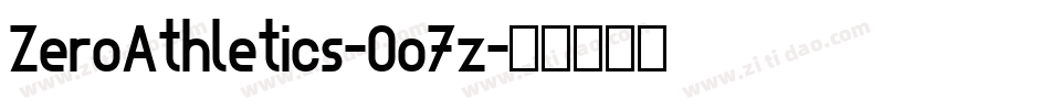 ZeroAthletics-0o7z字体转换