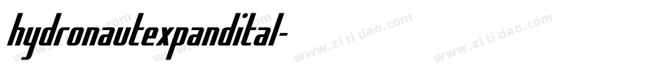 hydronautexpandital字体转换