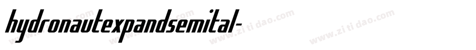 hydronautexpandsemital字体转换