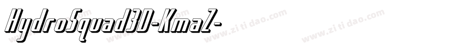 HydroSquad3D-KmaZ字体转换