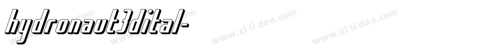 hydronaut3dital字体转换