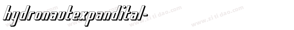 hydronautexpandital字体转换