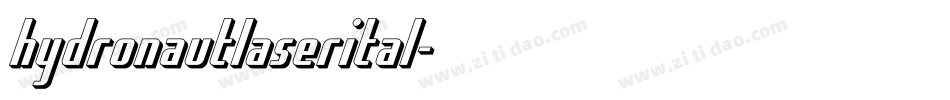 hydronautlaserital字体转换