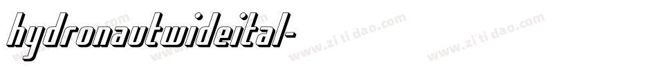 hydronautwideital字体转换
