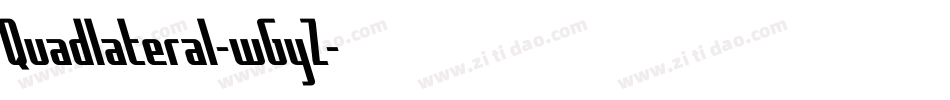 Quadlateral-wGyZ字体转换