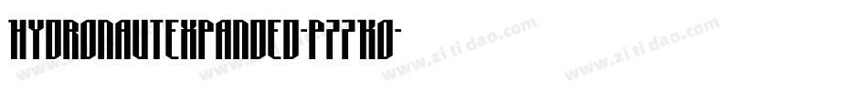 HydronautExpanded-p77KO字体转换