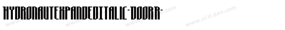 HydronautExpandedItalic-DOOrR字体转换
