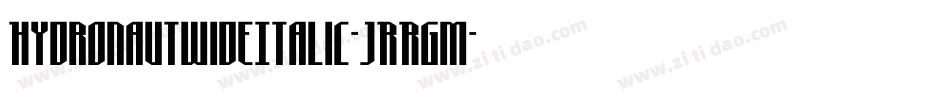 HydronautWideItalic-JRRgM字体转换