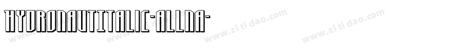 HydronautItalic-ALLnA字体转换