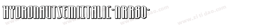 HydronautSemiItalic-nRR80字体转换