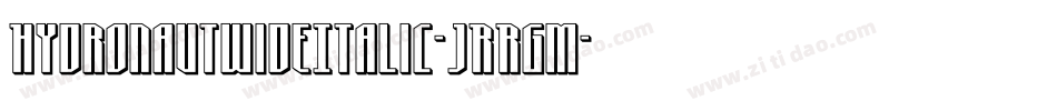 HydronautWideItalic-JRRgM字体转换