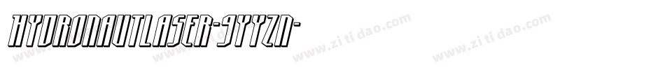 HydronautLaser-9YYZn字体转换
