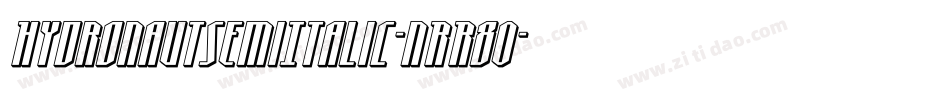 HydronautSemiItalic-nRR80字体转换