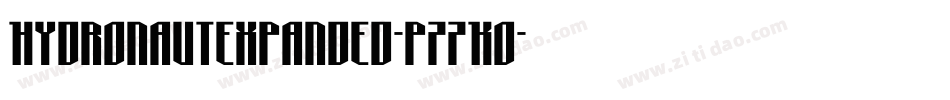 HydronautExpanded-p77KO字体转换