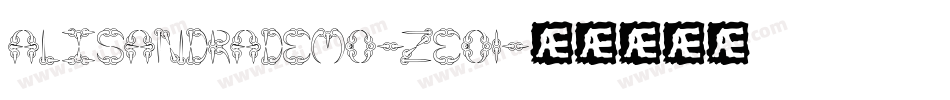 AlisandraDemo-zeo1字体转换