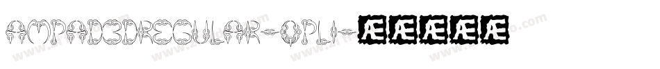 Ampad3DRegular-qpl1字体转换