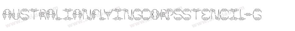 Australianflyingcorpsstencil-gpR1字体转换