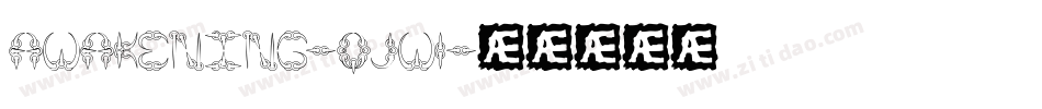 Awakening-qJW1字体转换